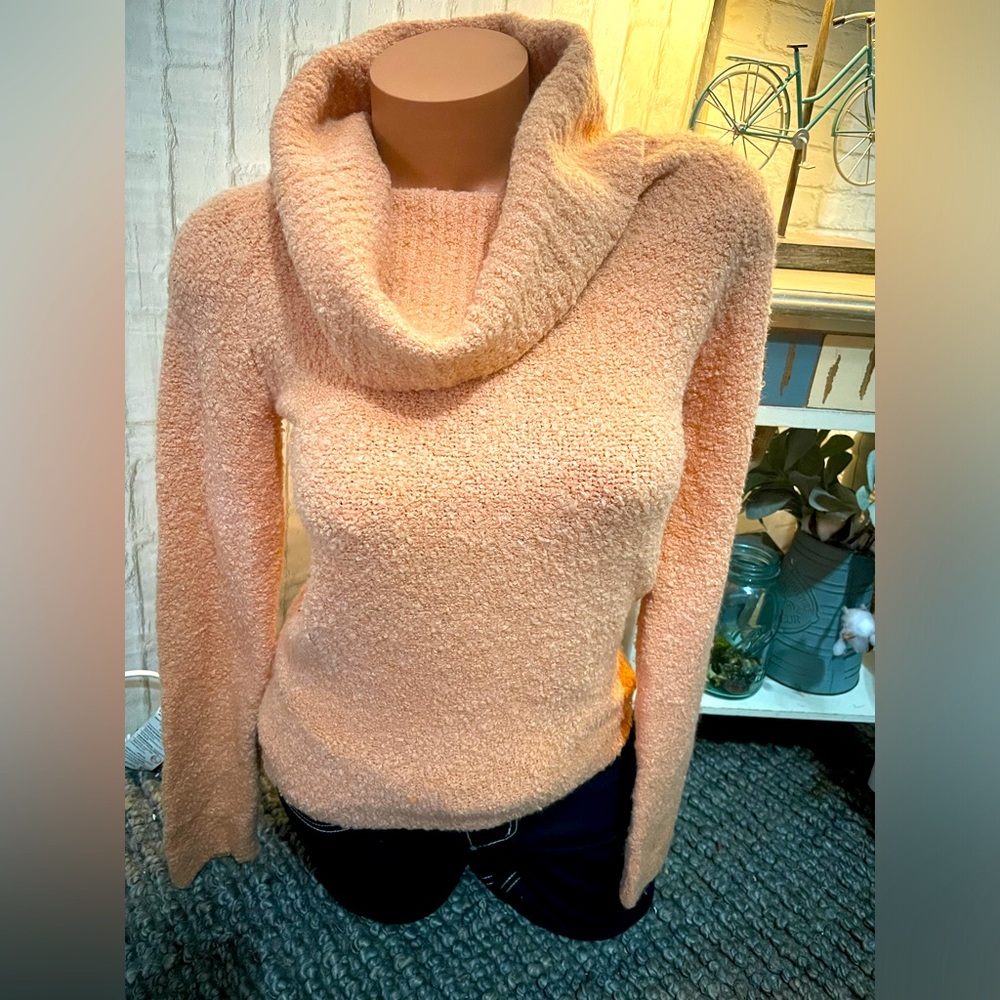 Victoria’s Secret Mods Intl. Wool Cowl Neck Popcorn Sweater Sz M NEW
